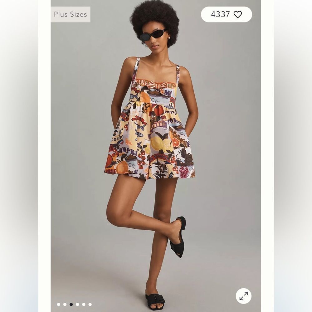 Anthropologie Maeve Layered Bustier Romper - Picture 4 of 11